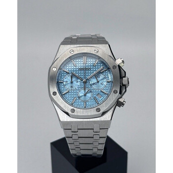 Custom Seiko Mod • Ice Blue Quartz Chronograph AP Royal Oak • 42mm